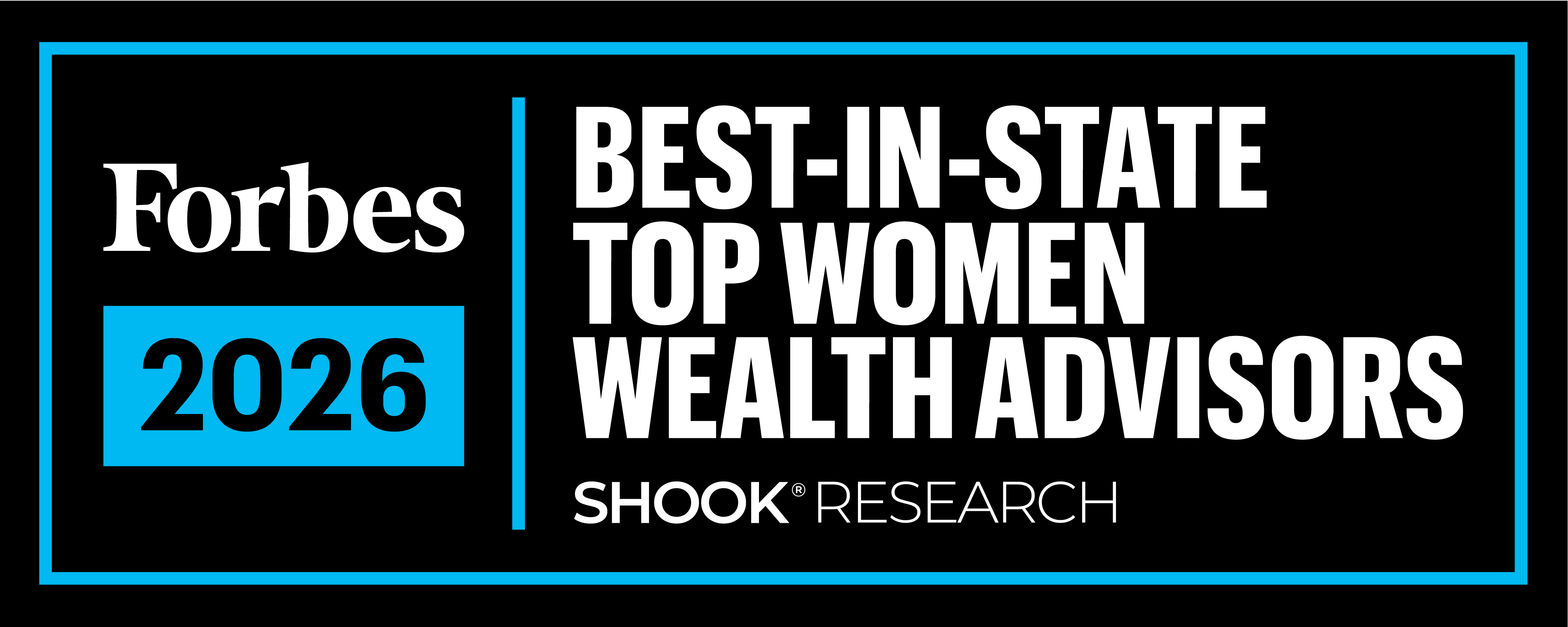 Forbes - Americas Top Women Wealth Advisors Best-in-State 2026 - horizontal - black